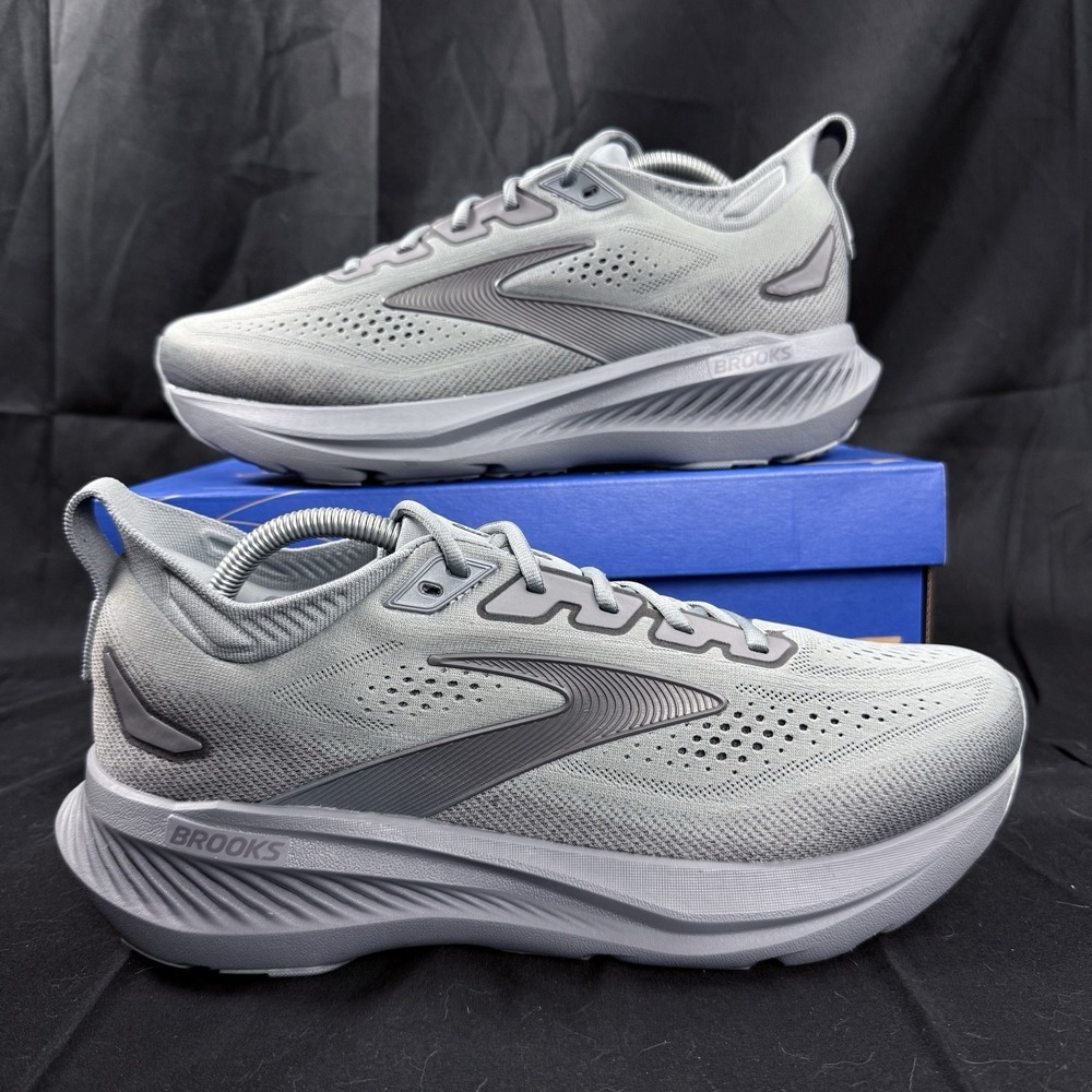 Brooks Glycerin 23 Mens Size 10.5 Running Shoes Wide Grey blackened Pearl